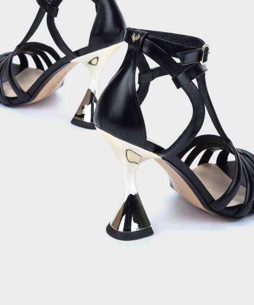 Heeled Sandals | ANYA 1639-A965P | BLACK | Martinelli