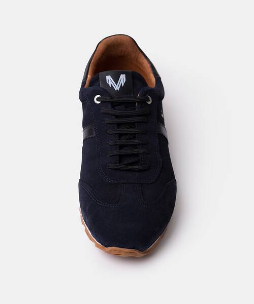 Men suede sneakers , COVENTRY C037 , COVENTRY C037-2998X , DARKBLUE