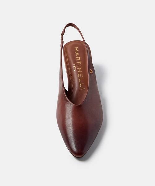 Women leather pumps , ADDA S054 , ADDA S054-B642DY , CAFE