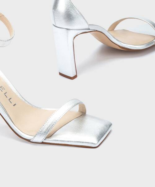 Heeled Sandals | EMANUELE 1543-A584S | PLATA | Martinelli