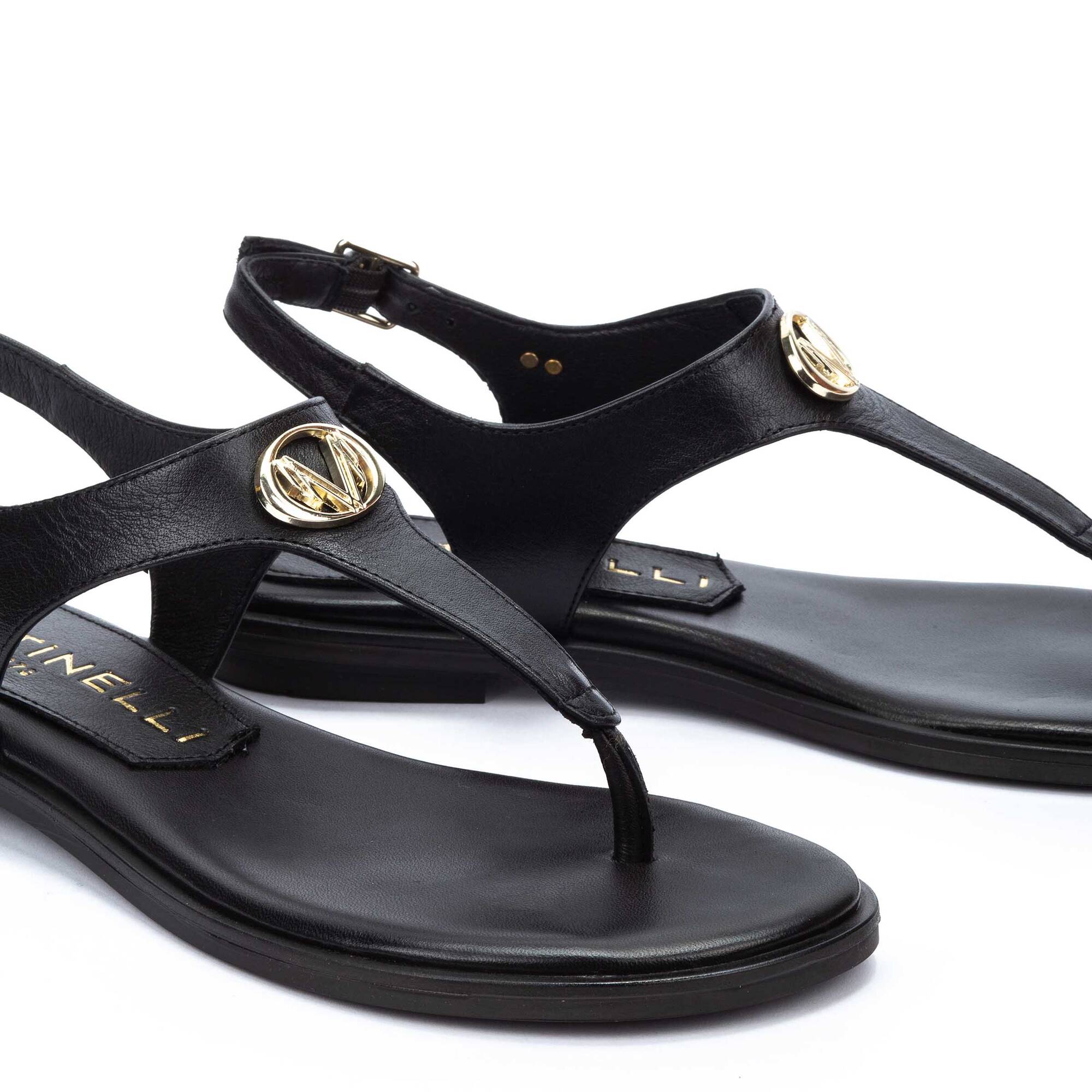 Sandalias planas | MAZZINI 1535-B006Z, BLACK, large image number 60-1535-B006Z_000_Martinelli_MAZZINI_BLACK_full.jpg | null