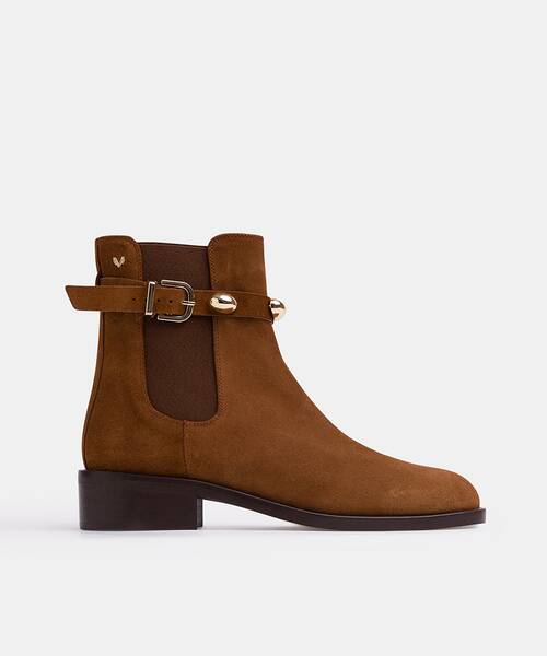 Women suede ankle boots , RESSI 1718 , RESSI 1718-A933N , CUERO