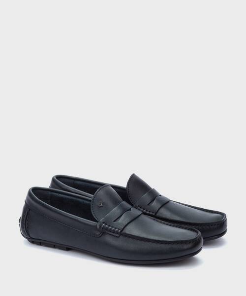 Slip on Loafers | PACIFIC 1411-2496DYM | NAVY | Martinelli