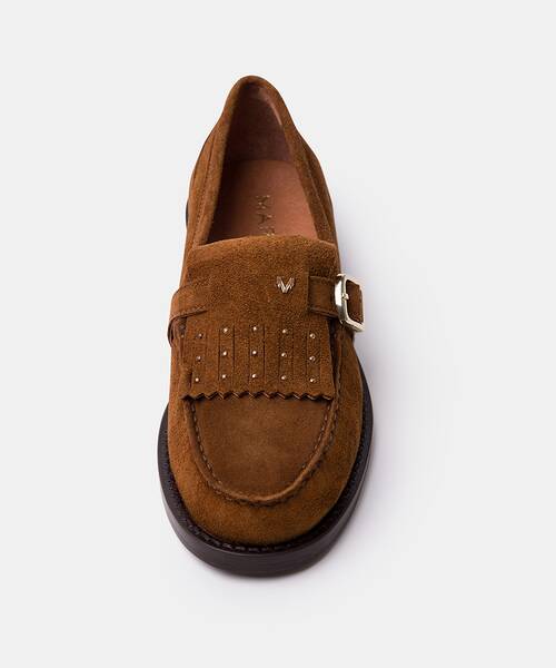Women suede loafers , SETTALA 1734 , SETTALA 1734-B327N , CUERO