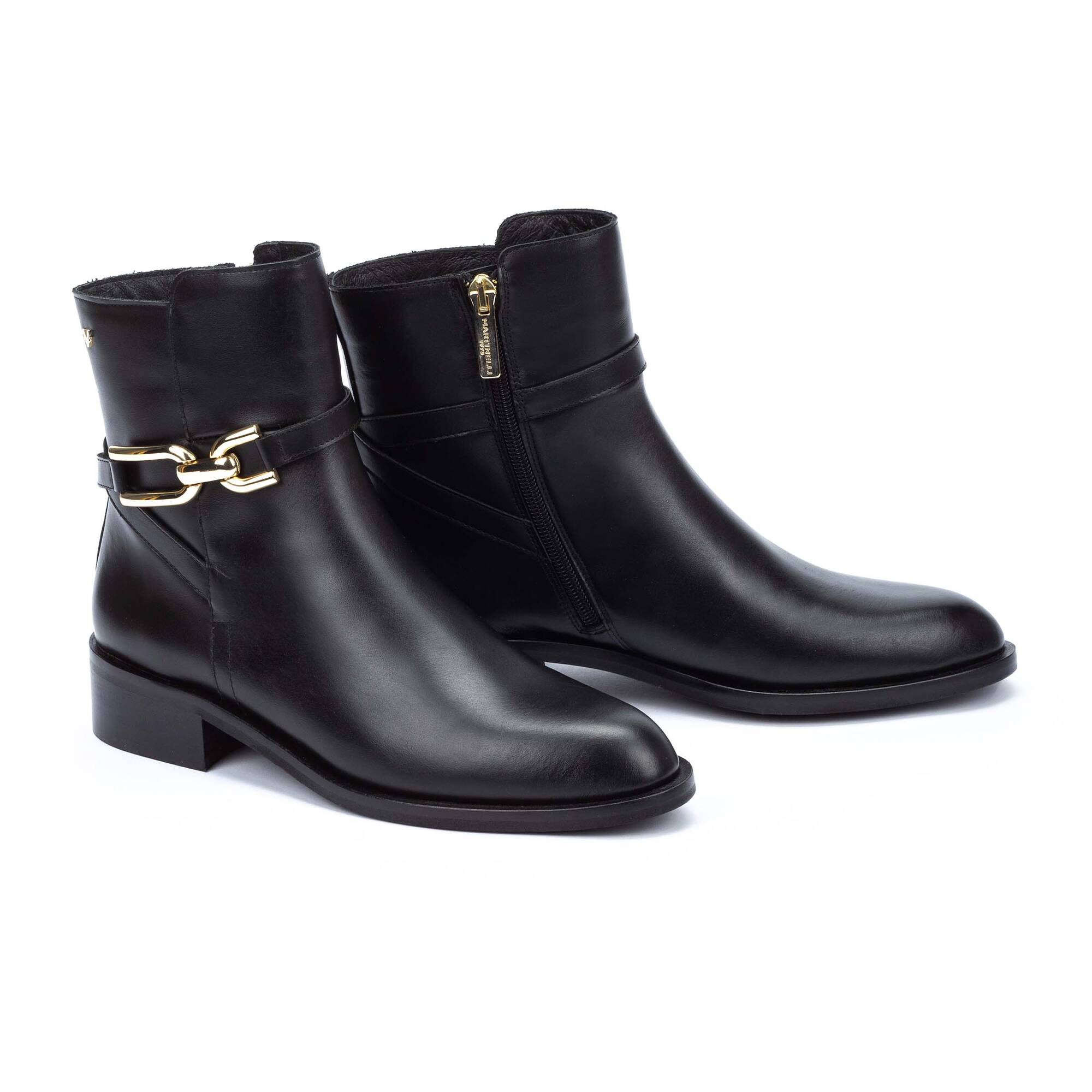Flat Ankle Boots | RESSI 1718-A903P, BLACK, large image number 100-1718-A903P_000_Martinelli_RESSI_BLACK_full.jpg | null