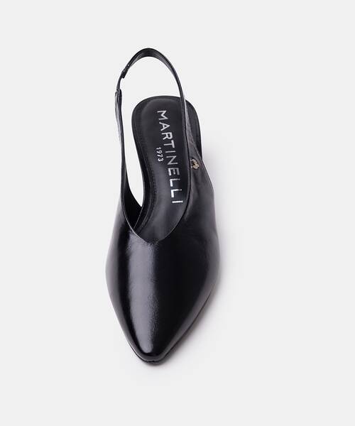 Women adjustable-strap ballerina flats , VESCIA S009 , VESCIA S009-B549UY , BLACK