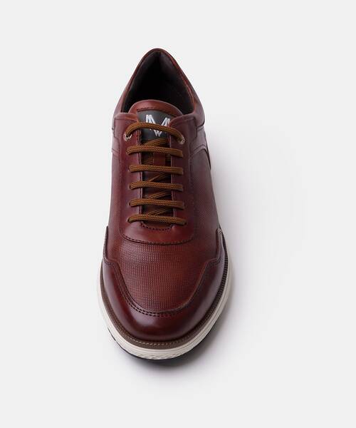 Men elegant sneakers , CANTERBURY C025 , CANTERBURY C025-2992L , CAFE