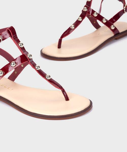 Flat Sandals | MAZZINI 1535-B158D | ROJO | Martinelli