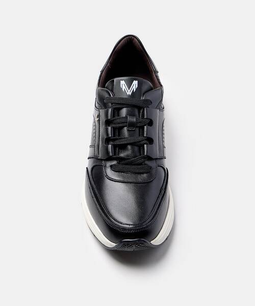 Men elegant sneakers , NORWICH C001 , NORWICH C001-2966P , BLACK