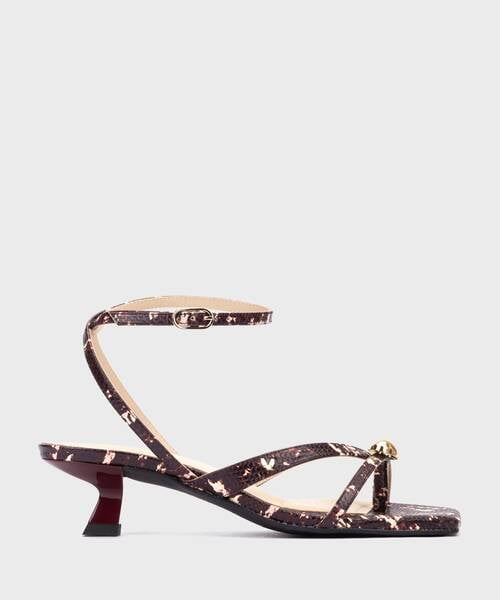Heeled Sandals | BORROMEI S032-B590B | BURDEOS | Martinelli