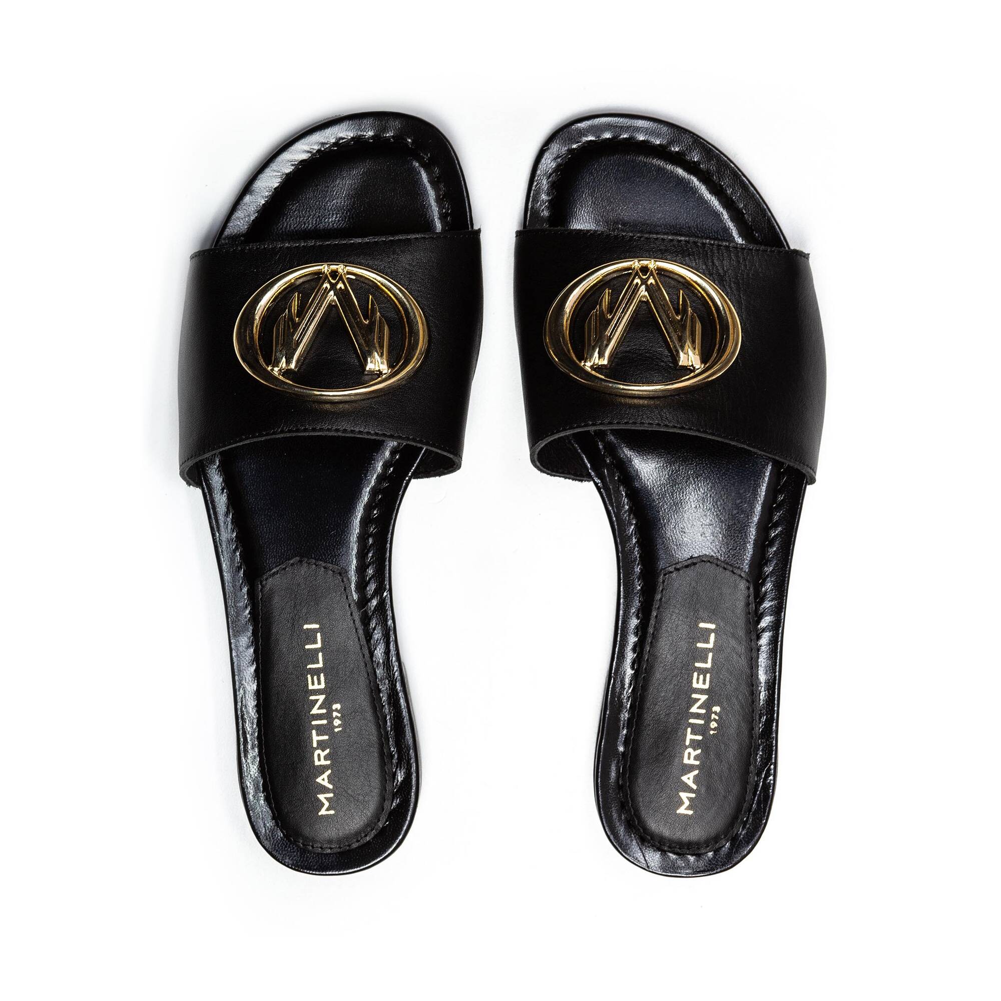 Sandalias planas | ELYSEES 1561-A593Z, BLACK, large image number 100-1561-A593Z_000_Martinelli_ELYSEES_BLACK_full.jpg | null