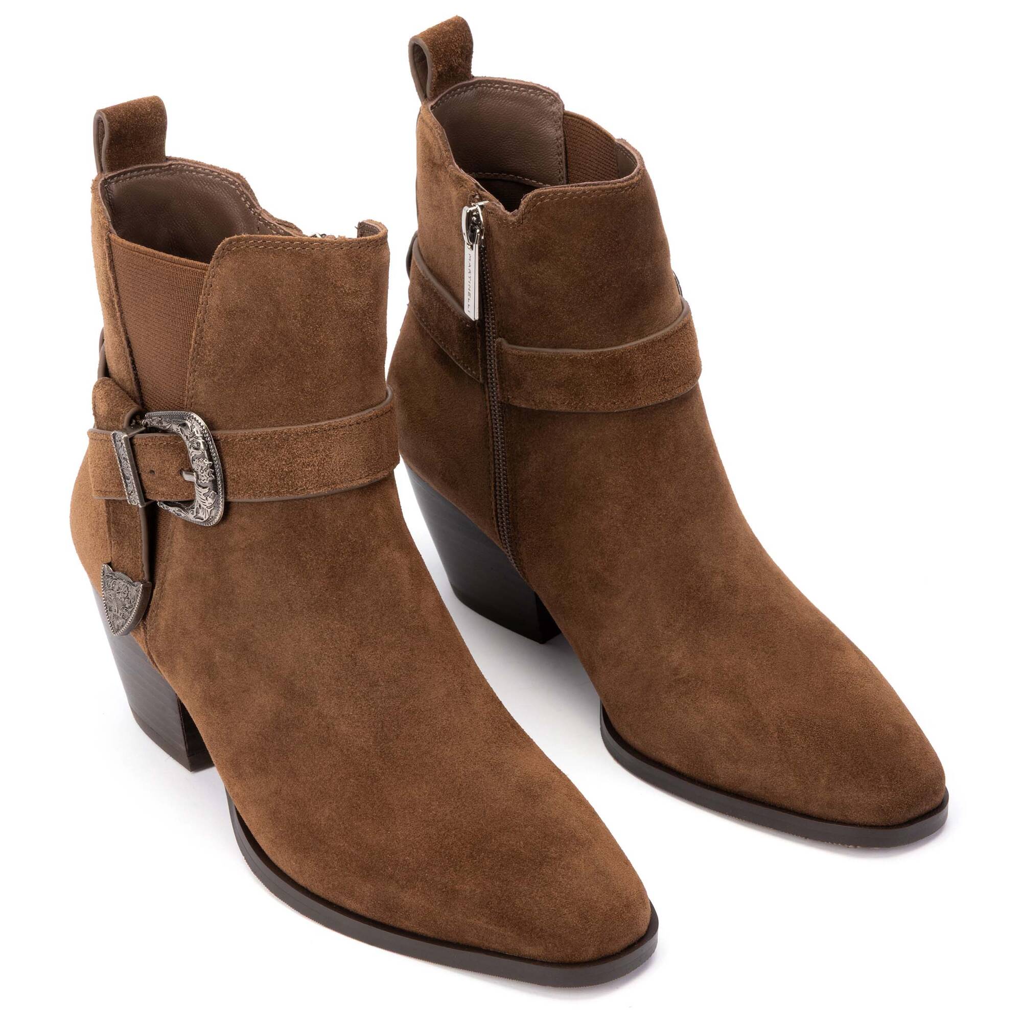 Heeled Ankle Boots | JEANNE S064-B685XY, TABACO, large image number 100-S064-B685XY_123_Martinelli_JEANNE_TABACO_full.jpg | null