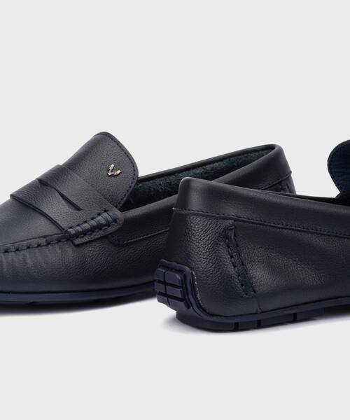 Slip on Loafers | PACIFIC 1411-2496DYM | NAVY | Martinelli