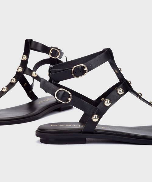 Flat Sandals | MAZZINI 1535-B158E | BLACK | Martinelli