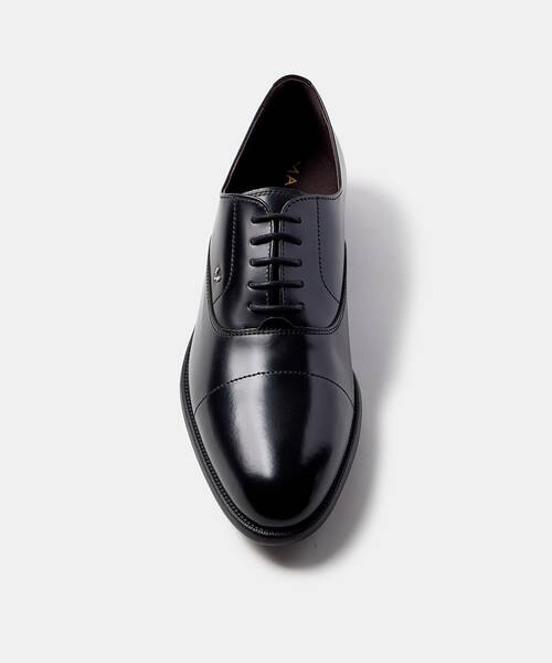 Men lace-up shoes in antique leather , ARLINGTON 1691 , ARLINGTON 1691-2856T , BLACK