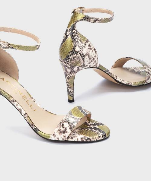 Heeled Sandals | JULIA 1637-A955J | VERDE | Martinelli