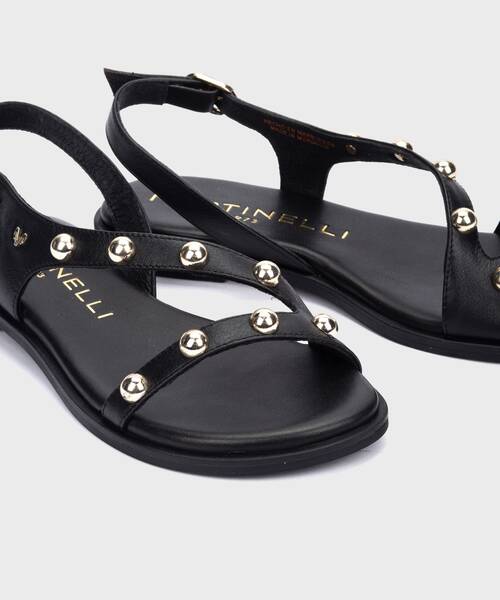 Flat Sandals | MAZZINI 1535-B152Z | BLACK | Martinelli