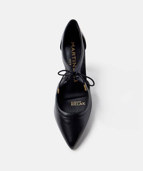 Women Elegant Relax heel shoe , THELMA 1489 , THELMA 1489-3498KA , BLACK
