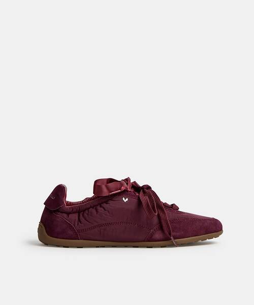 Women slim-sole sneakers , BELLECHASE S057 , BELLECHASE S057-B655AY , WINE