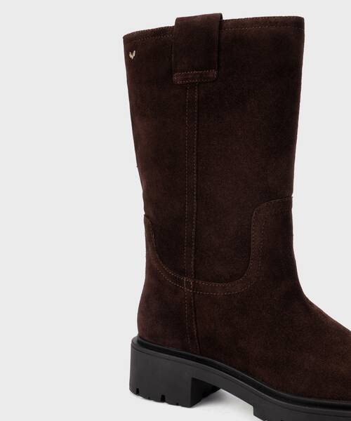 Botas em camur&ccedil;a para mulher , LEONI S062 , LEONI S062-B676N , TESTA
