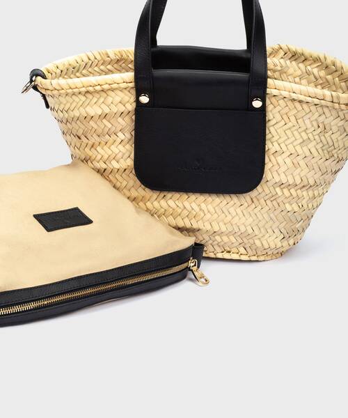 Straw bag | BOLSOS BBM-W405 | BLACK | Martinelli
