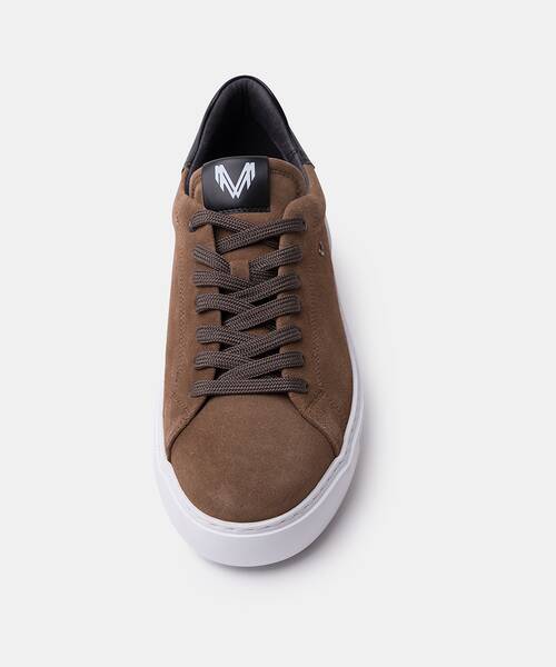 Men suede sneaker in leather , SULLIVAN C045 , SULLIVAN C045-Z010W , LAUREL