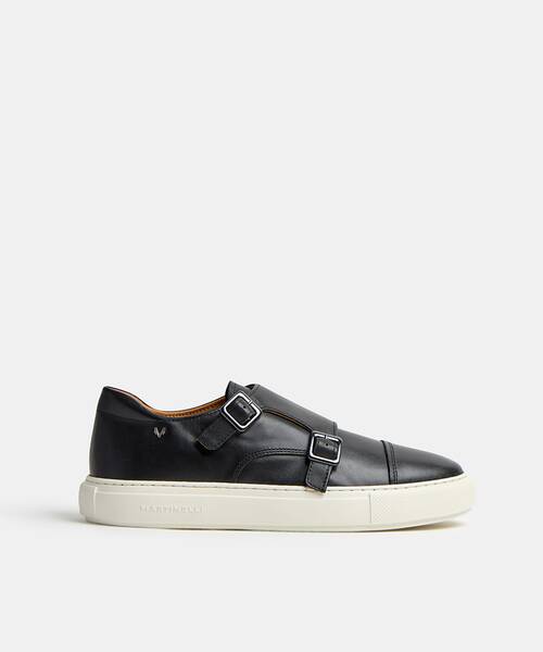 Men elegant sneakers , HASTINGS 1738 , HASTINGS 1738-2957CY , BLACK