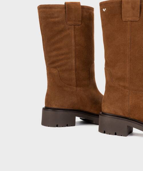 Bottes en daim pour femme , LEONI S062 , LEONI S062-B676N , CUERO