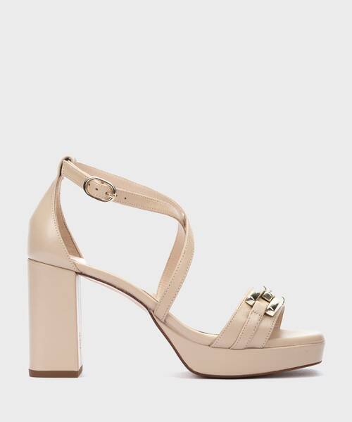 Heeled Sandals | LAWRENCE 1685-B136Z | STONE | Martinelli