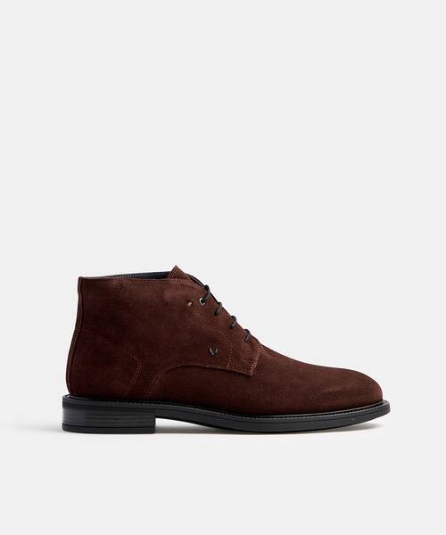 Men ankle boots , ALBANY C020 , ALBANY C020-2907X , DARKBROWN