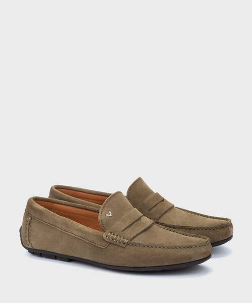 Slip on Loafers | PACIFIC 1411-2496X | ARMY | Martinelli