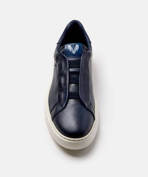 Men Royal leather sneakers , SULLIVAN C045 , SULLIVAN C045-Z011L , BLUE