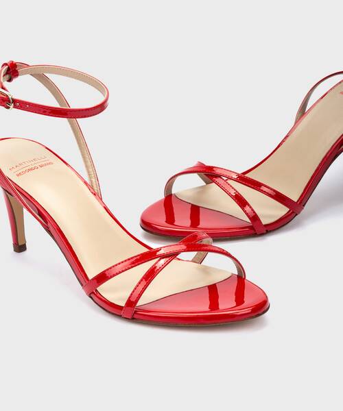 Heeled Sandals | MERAVIGLI S005-B411H | ROJO | Martinelli