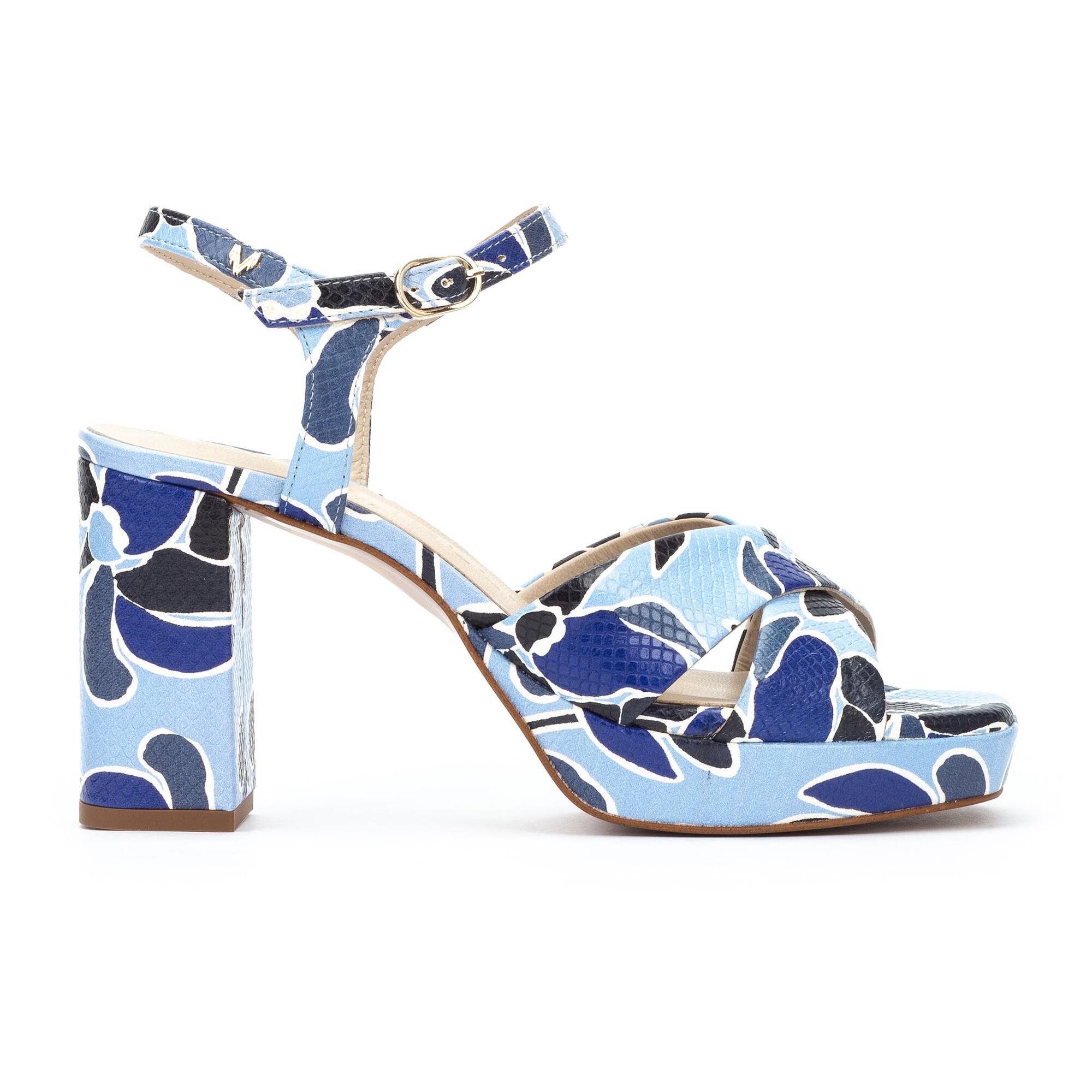 Heeled Sandals | LAWRENCE 1685-B139C, BLUE, large image number 10-1685-B139C_300_Martinelli_LAWRENCE_BLUE_full.jpg | null
