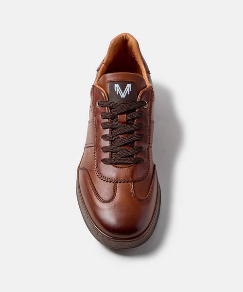 Men elegant sneakers , SEAFORD C047 , SEAFORD C047-Z022LA , CAFE