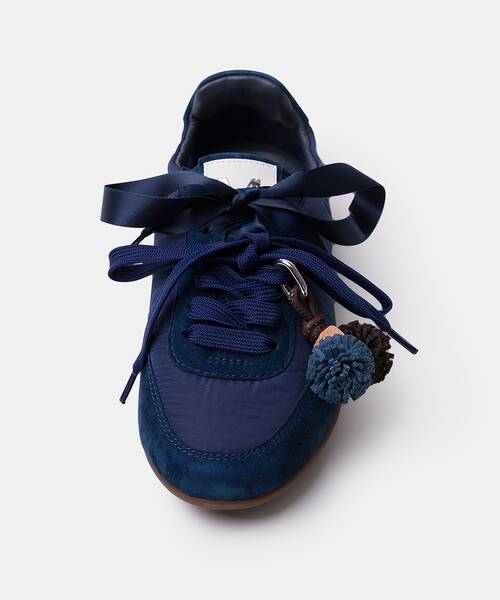 Women slim-sole sneakers , BELLECHASE S057 , BELLECHASE S057-B655AY , JEANS