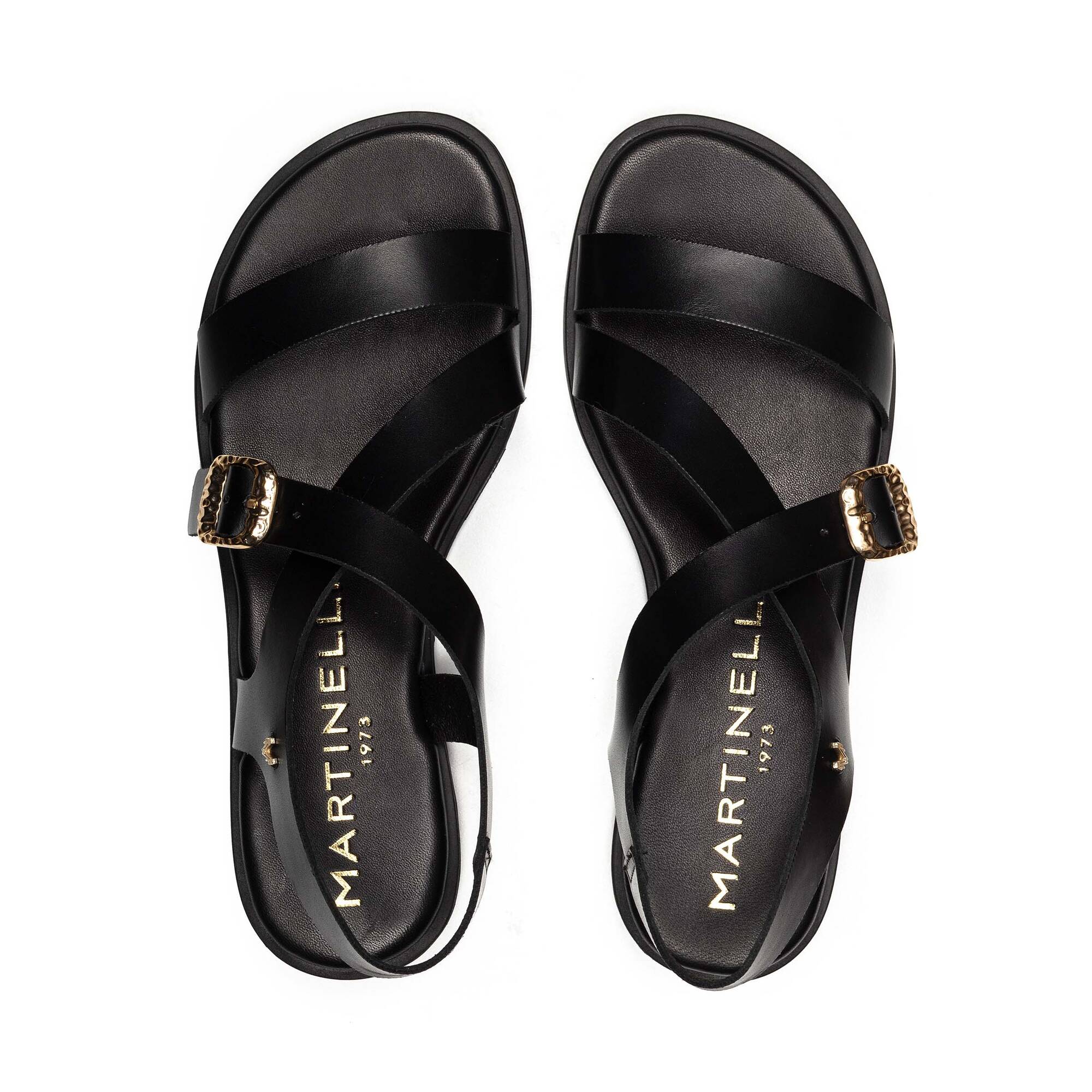 Flat Sandals | MAZZINI 1535-B258K, BLACK, large image number 100-1535-B258K_000_Martinelli_MAZZINI_BLACK_full.jpg | null