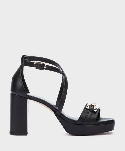 Heeled Sandals | LAWRENCE 1685-B136Z | BLACK | Martinelli