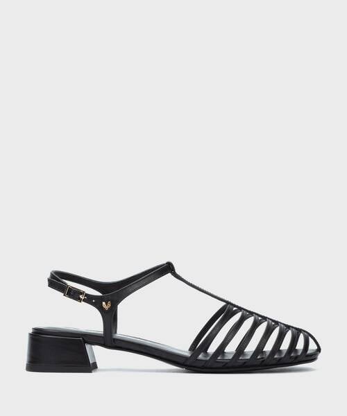 Flat Sandals | PANARO 1759-B400PY | BLACK | Martinelli