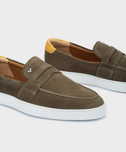 Slip on Loafers | STAMFORD 1686-2881W | OLIVE | Martinelli