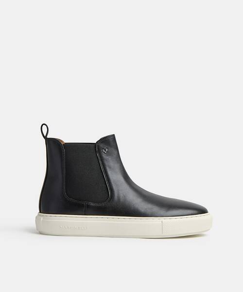 Men leather ankle boots , HASTINGS 1738 , HASTINGS 1738-2956CY , BLACK