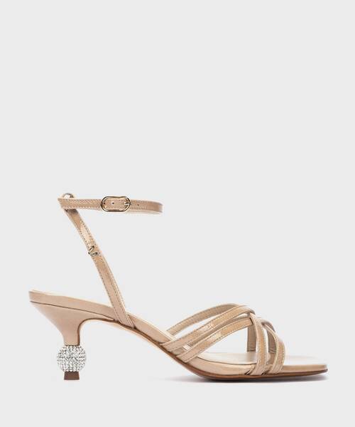 Heeled Sandals | LESINA 1745-B341D | STONE | Martinelli