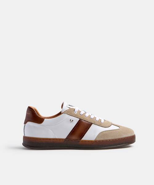 Men elegant sneakers , SEAFORD C047 , SEAFORD C047-Z022L , CAFE