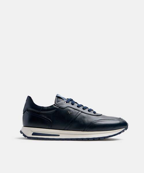 Men elegant sneaker , HANBURY 1741 , HANBURY 1741-2930C , BLUE