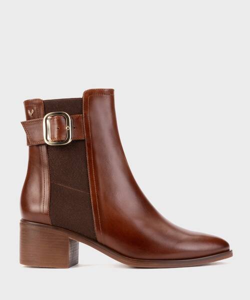 Botines con tac&oacute;n | ZINNIA 1603-A924C | CUERO | Martinelli