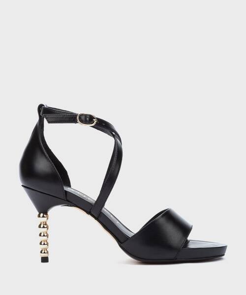 Heeled Sandals | MICHIGAN 1594-A785P | BLACK | Martinelli