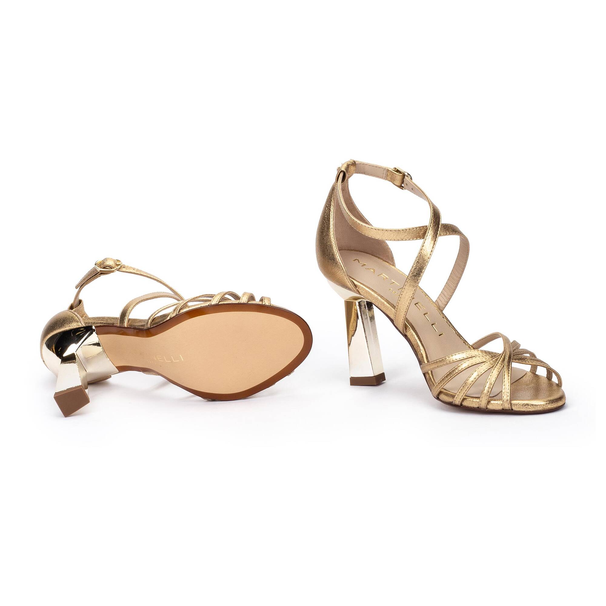 Heeled Sandals | LUPETTA 1703-B210NA, ORO, large image number 70-1703-B210NA_755_Martinelli_LUPETTA_ORO_full.jpg | null