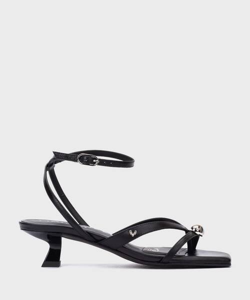 Heeled Sandals | BORROMEI S032-B590K | BLACK | Martinelli
