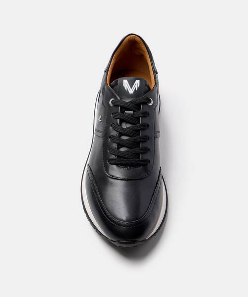Men elegant sneaker , HANBURY 1741 , HANBURY 1741-2930E , BLACK