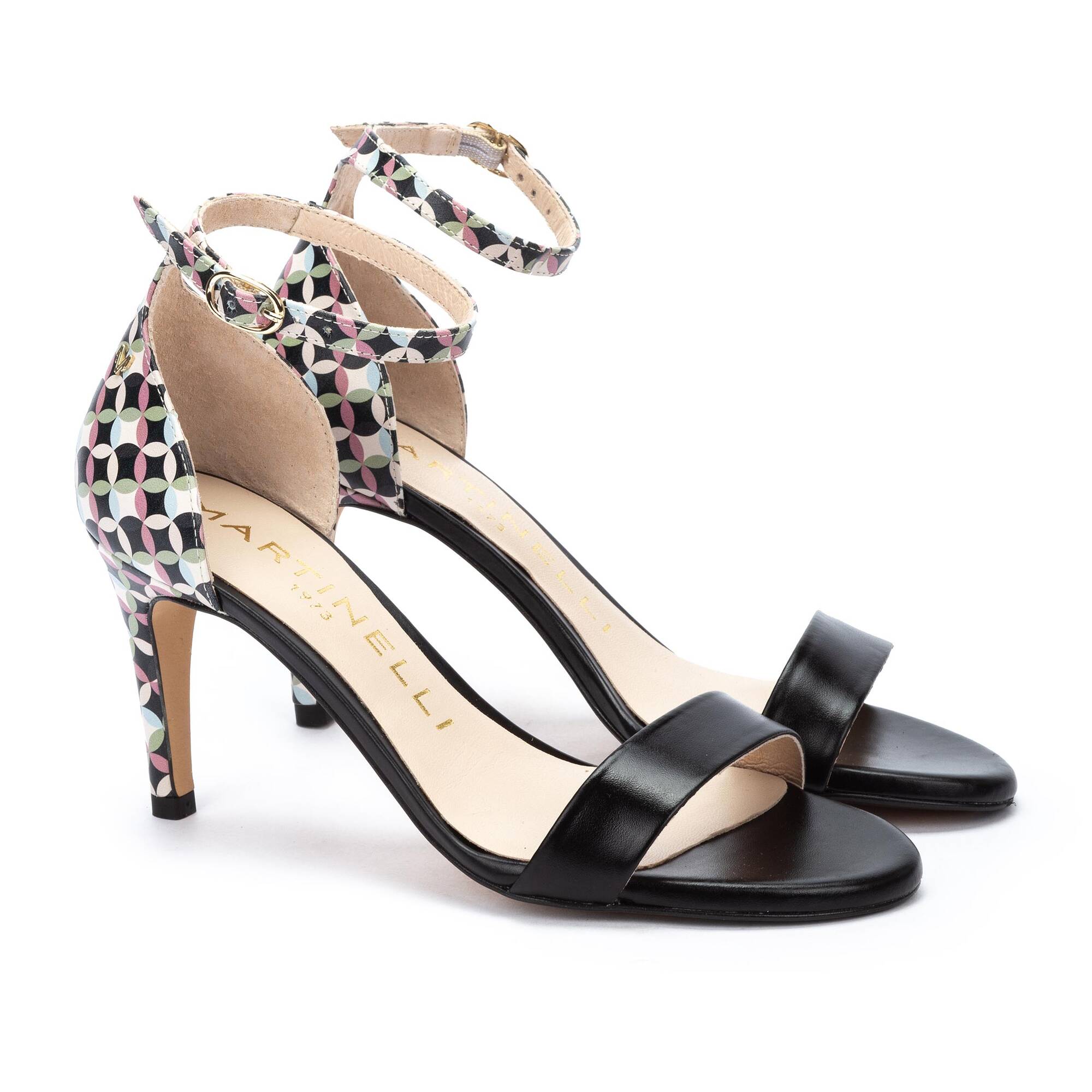 Heeled Sandals | JULIA 1637-A955T, BLACK, large image number 20-1637-A955T_000_Martinelli_JULIA_BLACK_full.jpg | null